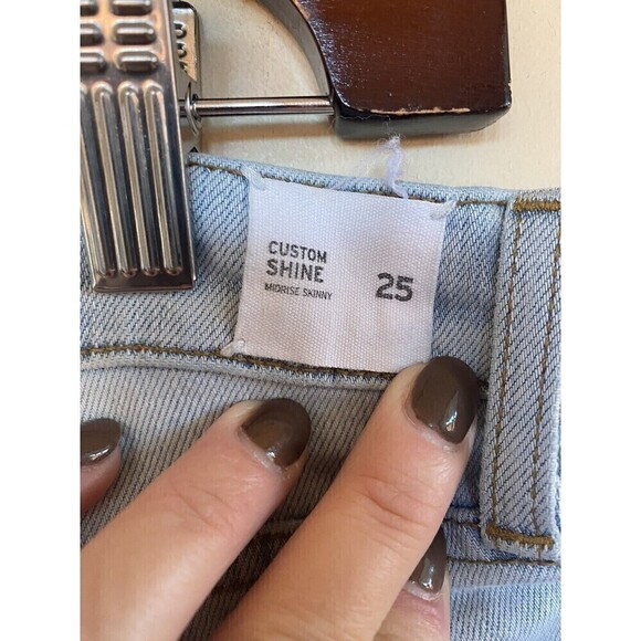 Hudson Light Wash Destressed Jeans Custom Shine Sz.25 - Picture 5 of 6